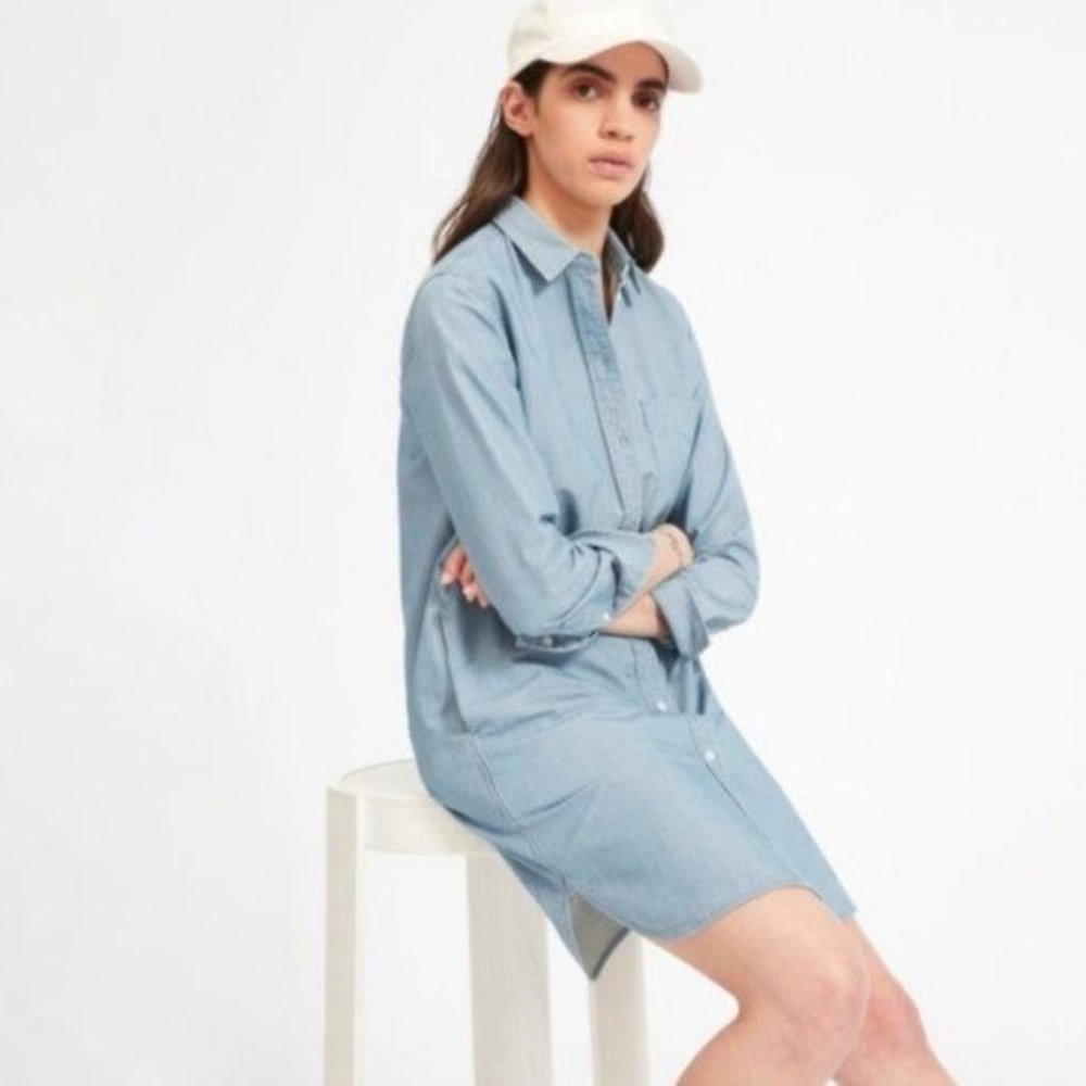 NWT Everlane The Jean Shirt Dress